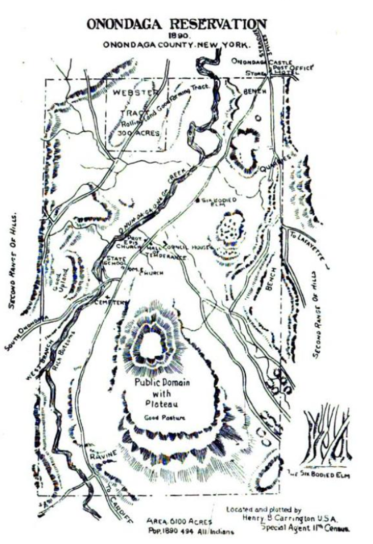 Map of Onondaga Territory